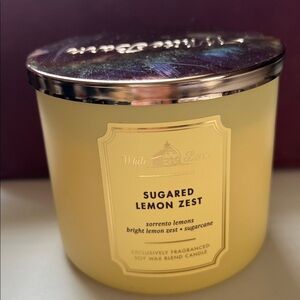 White Barn Sugared Lemon Zest Candle with Silver Lid